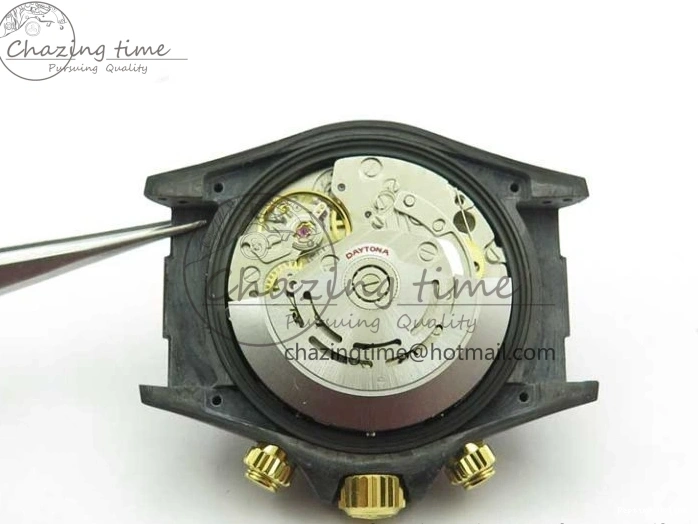 0210 Daytona DIW Carbon OMF Best Edition Carbon Dial on Black Leather Strap A Bright 2836